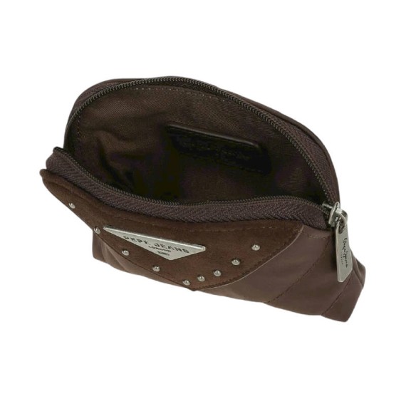Porta-Moedas Redondo PEPE JEANS Natalie Castanho | Ref. 186.7228042