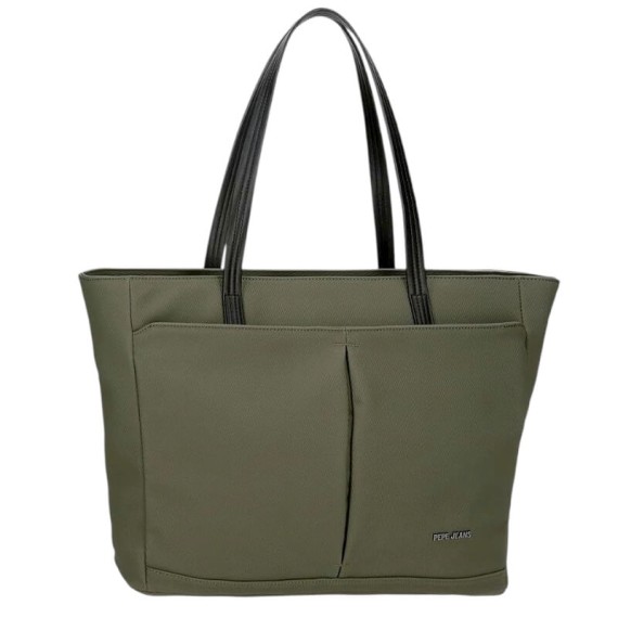 Saco de Ombro p/ Portátil / Tablet PEPE JEANS Gala Caqui | Ref. 186.7247542
