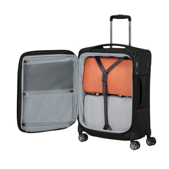 SAMSONITE Mala de Cabine 55cm 4R Exp Re-Lite Preta | Ref. 92.154966-1041 SAMSONITE Mala de Cabine 55cm 4R Exp Re-Lite Preta | Ref. 92.154966-1041