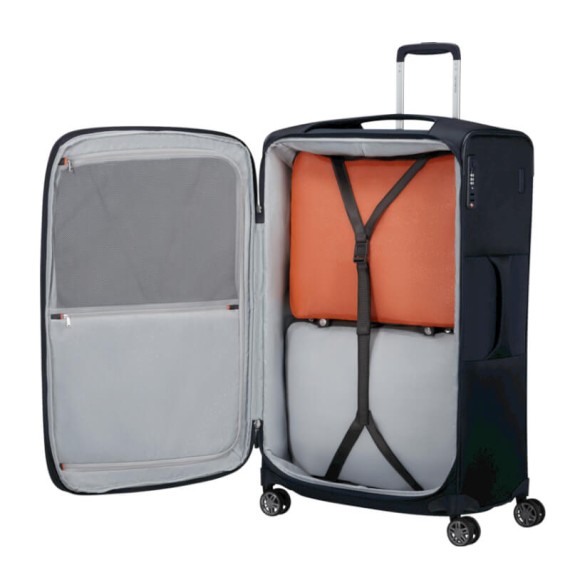 SAMSONITE Mala Viagem Grande 78cm 4R Exp Re-Lite Azul Escuro | Ref. 92.154968-1549