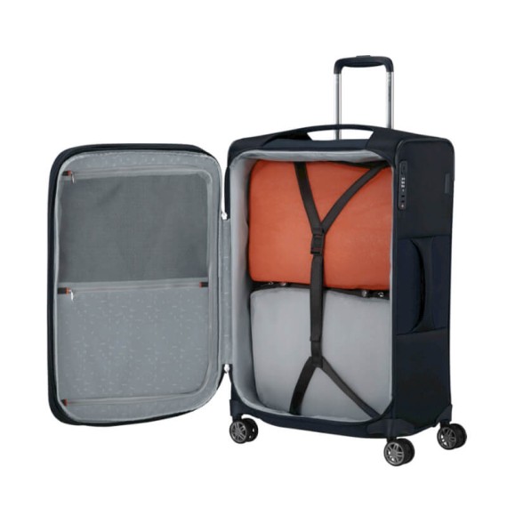 SAMSONITE Mala Viagem Média 67cm 4R Exp Re-Lite Azul Escuro | Ref. 92.154967-1549