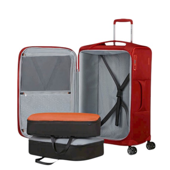 SAMSONITE Mala Viagem Média 67cm 4R Exp Re-Lite Vermelho Poppy | Ref. 92.154967-1710