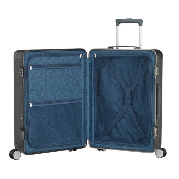 AMERICAN TOURISTER Mala Média 68cm 4R SoundBox Alu Antracite | Ref. 92.155710-2849