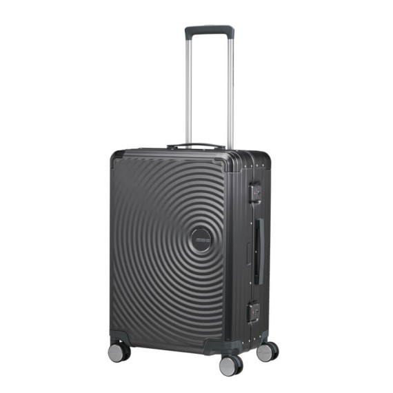 AMERICAN TOURISTER Mala Média 68cm 4R SoundBox Alu Antracite | Ref. 92.155710-2849