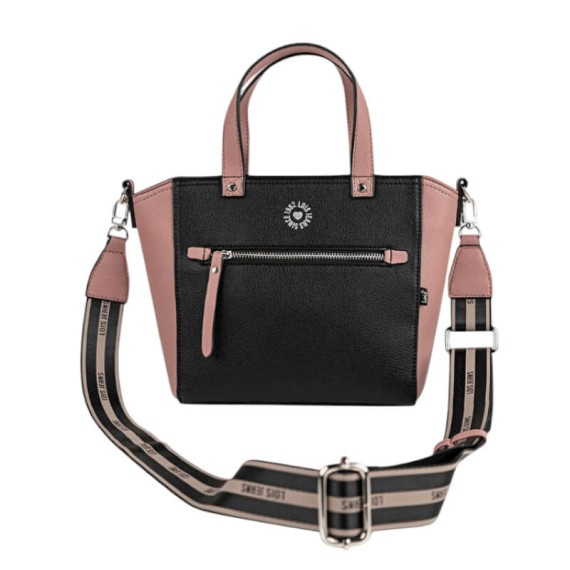 Mala de Mão c/ Tiracolo LOIS Rochester Preta | Ref. 237.32794101