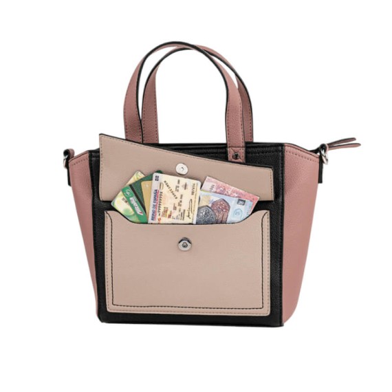 Mala de Mão c/ Tiracolo LOIS Rochester Preta | Ref. 237.32794101