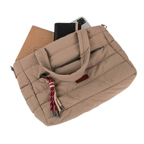 Mala de Mão c/ Tiracolo SKPAT Brescia Taupe | Ref. 237.32774102