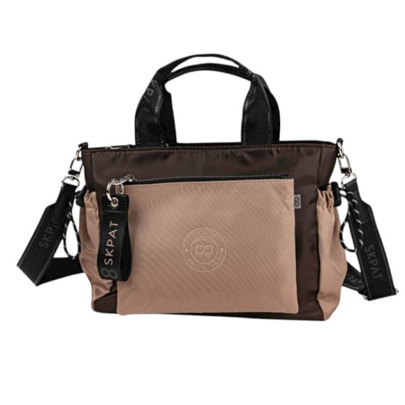 Mala de Mão c/ Tiracolo SKPAT Mersey Castanha | Ref. 237.32814102