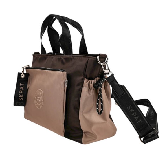 Mala de Mão c/ Tiracolo SKPAT Mersey Castanha | Ref. 237.32814102