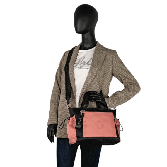 Mala de Mão c/ Tiracolo SKPAT Mersey Preta | Ref. 237.32814101