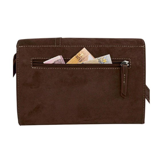 Mala de Tiracolo c/ Pala LOIS Deerfield Castanho Escuro | Ref. 237.32767804