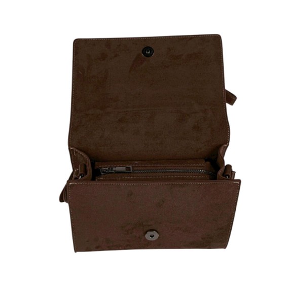 Mala de Tiracolo c/ Pala LOIS Deerfield Castanho Escuro | Ref. 237.32767804