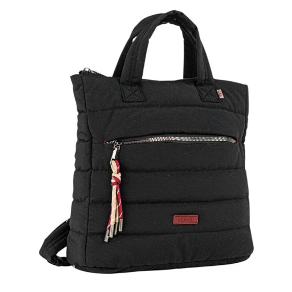 Mochila de Senhora Casual SKPAT Brescia Preta | Ref. 237.32779901