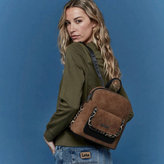 Mochila de Senhora Casual LOIS Erie Castanha | Ref. 237.32789901