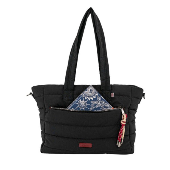 Saco de Ombro Shopper SKPAT Brescia Preto | Ref. 237.32778101