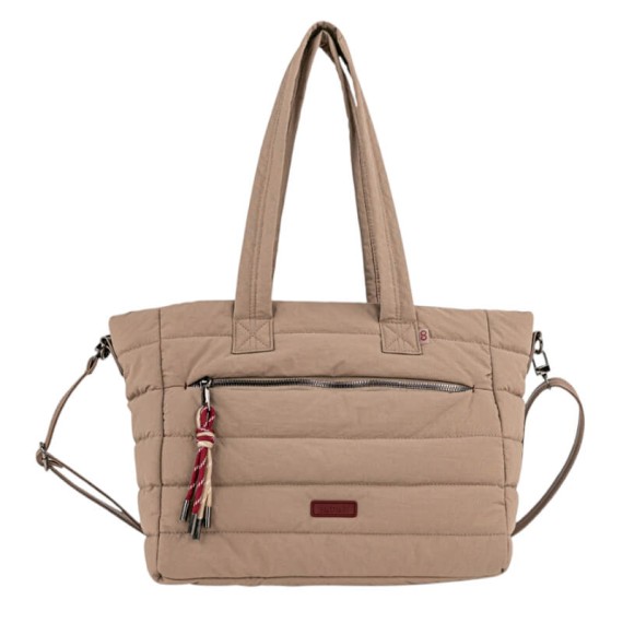 Saco de Ombro Shopper SKPAT Brescia Taupe | Ref. 237.32778102
