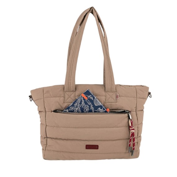 Saco de Ombro Shopper SKPAT Brescia Taupe | Ref. 237.32778102
