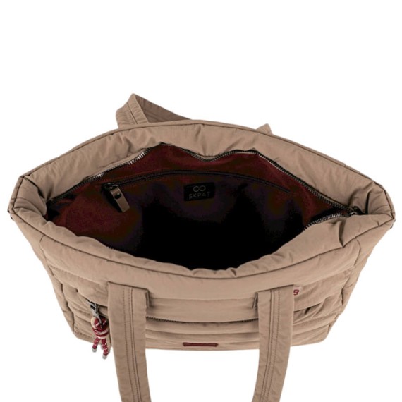 Saco de Ombro Shopper SKPAT Brescia Taupe | Ref. 237.32778102