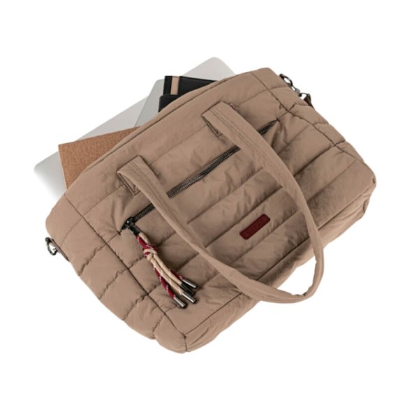 Saco de Ombro Shopper SKPAT Brescia Taupe | Ref. 237.32778102
