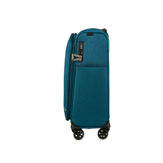 SAMSONITE Mala de Cabine 55cm 4R Exp Base Breeze Petróleo | Ref. 92.154779-1686