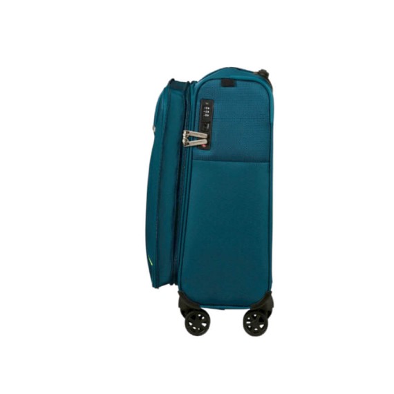 SAMSONITE Mala de Cabine 55cm 4R Exp Base Breeze Petróleo | Ref. 92.154779-1686