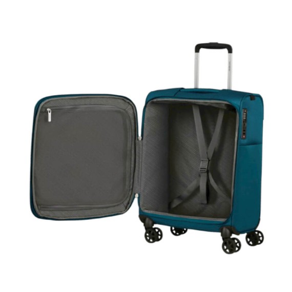 SAMSONITE Mala de Cabine 55cm 4R Exp Base Breeze Petróleo | Ref. 92.154779-1686