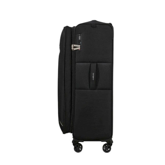 SAMSONITE Mala de Viagem Grande 78cm 4R Exp Base Breeze Preta | Ref. 92.154781-1041 SAMSONITE Mala de Viagem Grande 78cm 4R Exp Base Breeze Preta | Ref. 92.154781-1041