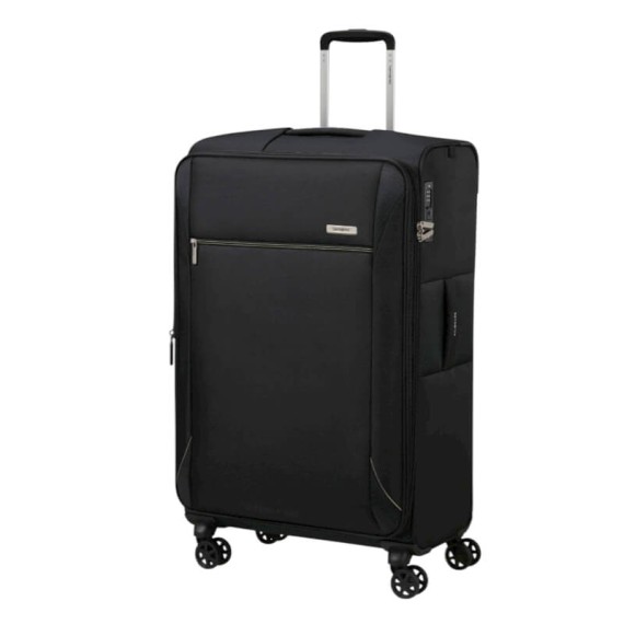 SAMSONITE Mala de Viagem Grande 78cm 4R Exp Base Breeze Preta | Ref. 92.154781-1041 SAMSONITE Mala de Viagem Grande 78cm 4R Exp Base Breeze Preta | Ref. 92.154781-1041