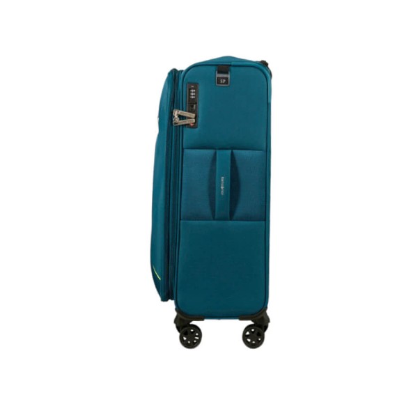 SAMSONITE Mala de Viagem Média 67cm 4R Exp Base Breeze Petróleo | Ref. 92.154780-1686