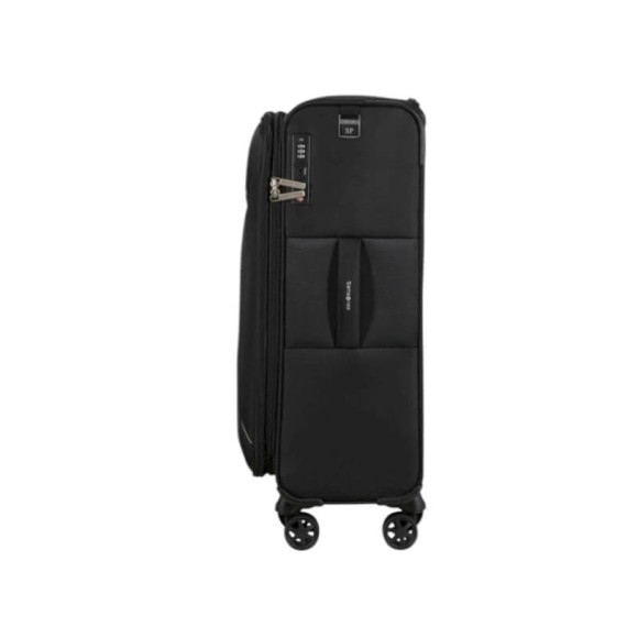 SAMSONITE Mala de Viagem Média 67cm 4R Exp Base Breeze Preta | Ref. 92.154780-1041 SAMSONITE Mala de Viagem Média 67cm 4R Exp Base Breeze Preta | Ref. 92.154780-1041