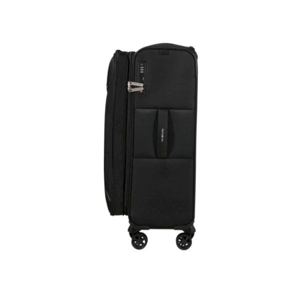 SAMSONITE Mala de Viagem Média 67cm 4R Exp Base Breeze Preta | Ref. 92.154780-1041 SAMSONITE Mala de Viagem Média 67cm 4R Exp Base Breeze Preta | Ref. 92.154780-1041