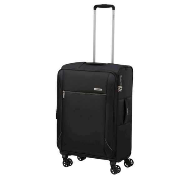SAMSONITE Mala de Viagem Média 67cm 4R Exp Base Breeze Preta | Ref. 92.154780-1041 SAMSONITE Mala de Viagem Média 67cm 4R Exp Base Breeze Preta | Ref. 92.154780-1041