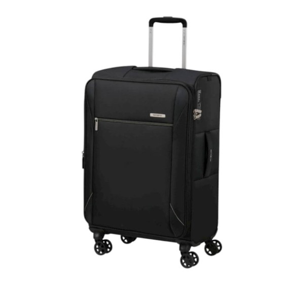 SAMSONITE Mala de Viagem Média 67cm 4R Exp Base Breeze Preta | Ref. 92.154780-1041 SAMSONITE Mala de Viagem Média 67cm 4R Exp Base Breeze Preta | Ref. 92.154780-1041