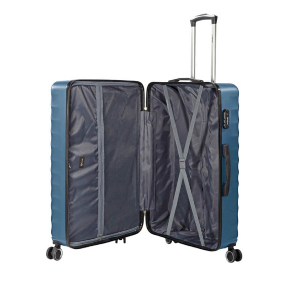 BENZI Mala Viagem / Trolley Gigante 87cm 4R BZ5812 Azul Petróleo | Ref. 288.BZ5812AP-D