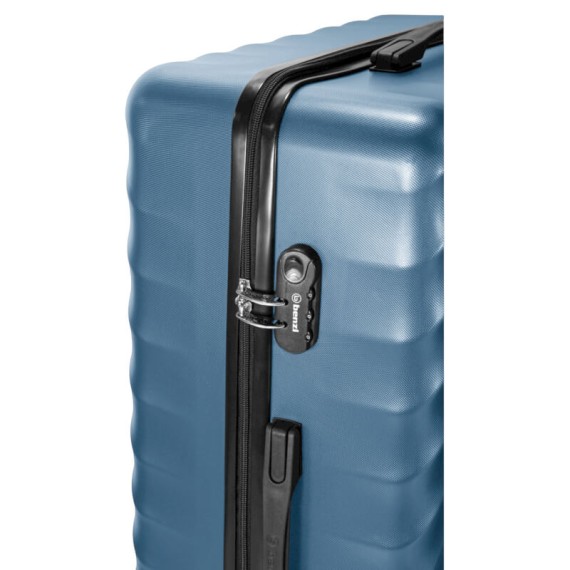 BENZI Mala Viagem / Trolley Gigante 87cm 4R BZ5812 Azul Petróleo | Ref. 288.BZ5812AP-D