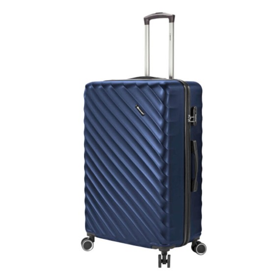 BENZI Mala de Viagem / Trolley Grande 77cm 4R BZ5812 Azul Escuro | Ref. 288.BZ5812A-C