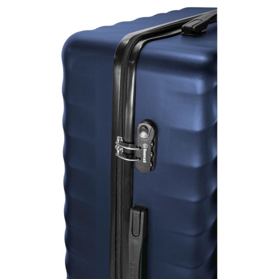 BENZI Mala de Viagem / Trolley Grande 77cm 4R BZ5812 Azul Escuro | Ref. 288.BZ5812A-C
