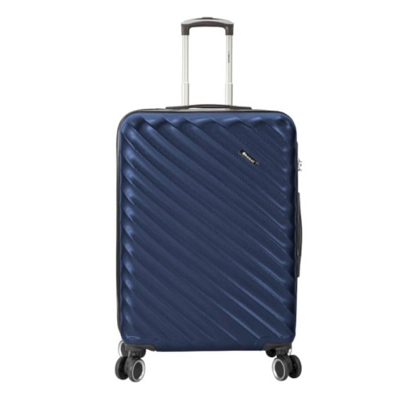 BENZI Mala de Viagem / Trolley Grande 77cm 4R BZ5812 Azul Escuro | Ref. 288.BZ5812A-C