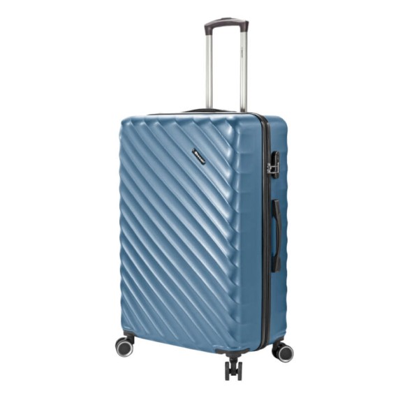 BENZI Mala Viagem / Trolley Grande 77cm 4R BZ5812 Azul Petróleo | Ref. 288.BZ5812AP-C