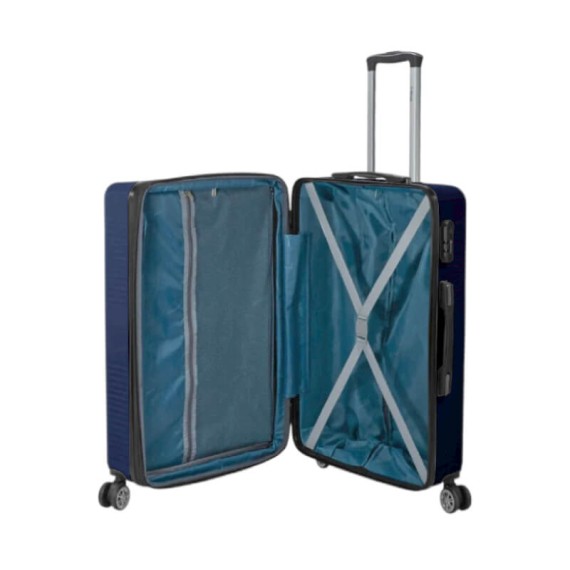 BENZI Mala Viagem / Trolley Grande 77cm 4R Exp BZ5788 Azul Escuro | Ref. 288.BZ5788AE-C