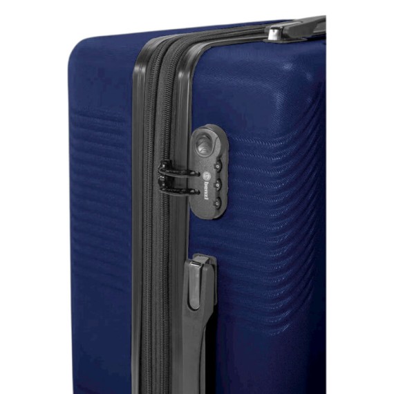 BENZI Mala Viagem / Trolley Grande 77cm 4R Exp BZ5788 Azul Escuro | Ref. 288.BZ5788AE-C