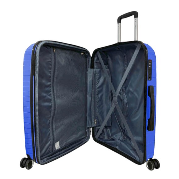 BENZI Mala Viagem / Trolley Grande 77cm 4R Exp BZ5808 Azul Jeans | Ref. 288.BZ5808AJ-C