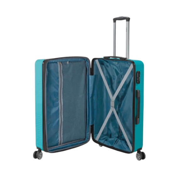 BENZI Mala Viagem / Trolley Médio 66cm 4R Exp BZ5788 Azul Claro | Ref. 288.BZ5788AC-B