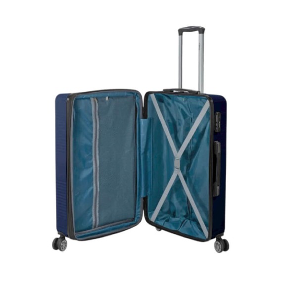 BENZI Mala Viagem / Trolley Médio 66cm 4R Exp BZ5788 Azul Escuro | Ref. 288.BZ5788AE-B