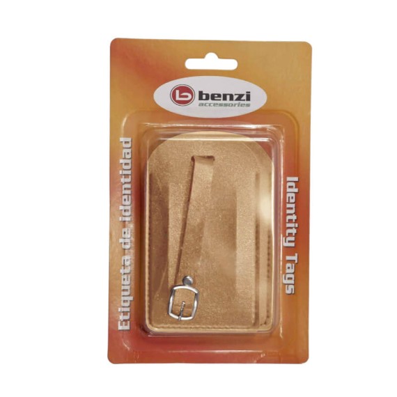 BENZI Pack de 2 Etiquetas de Viagem BZ5843 Camel | Ref. 288.BZ5843CA