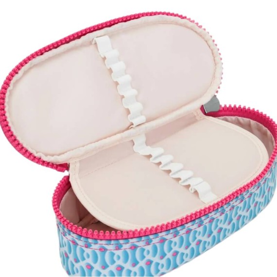 Estojo Escolar Oval KIPLING Duobox Dreamy Geo Combo | Ref. 187.40KI6231D1W