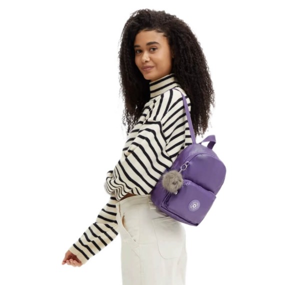 Mochila Casual KIPLING Zinna Metalic Mauve | Ref. 187.40KI49167GM