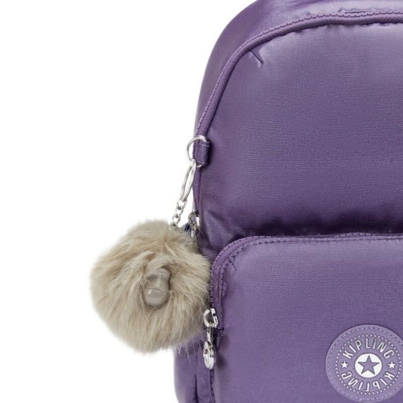 Mochila Casual KIPLING Zinna Metalic Mauve | Ref. 187.40KI49167GM