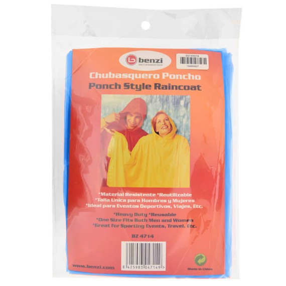 BENZI Capa / Poncho de Emergência BZ4714 Azul | Ref. 288.BZ4714AZ
