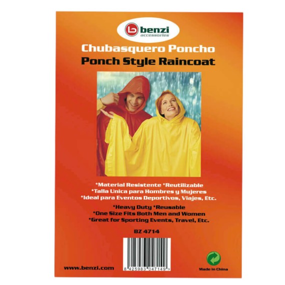 BENZI Capa / Poncho de Emergência BZ4714 Rosa | Ref. 288.BZ4714R